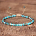 Bohemia 2x4mm Tile Natural Stone Beads Adjustable Bracelet Stretch Tibetan Gemstones Jasper Dainty Bracelets for Women Wholesale