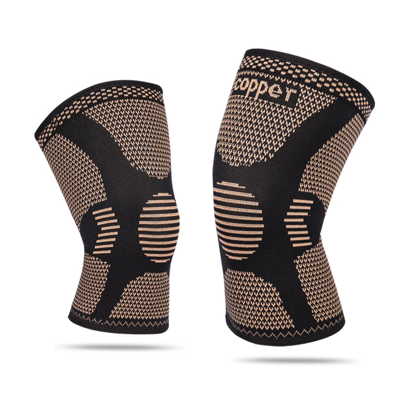 KS-2147# Copper Knee Brace Support Copper Knee Sleeve Compression for Sports Workout Arthritis Relief