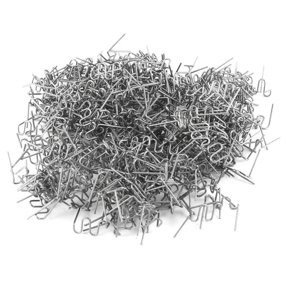 1000Pcs 0.8mm Pre-Cut Staples Car Bumper Bodywork Plastic Stapler Repair Kit Nails for Car Repair