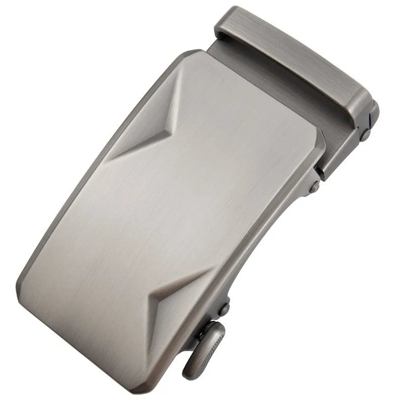 LQbelt Men's Ratchet Belt Alloy Buckle Laser Logo Metal Automatic Buckles for Men Custom Model Factory Wholesale Stock