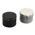 6 oz 75*55mm Round Empty Black Metal Can Container Massage Oil Candle Tin with Pour Spout