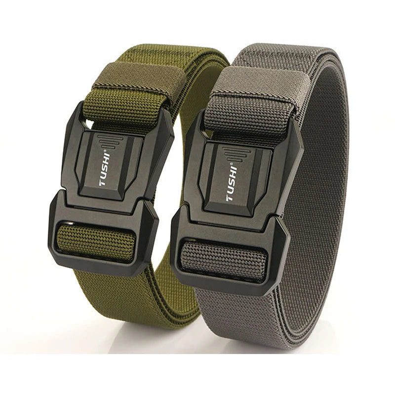 Factory In-stock Wholesale Aluminum Alloy Buckle Camouflage Nylon Combat Tactical Belt for Men Outdoor Sport