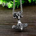 Vintage Retro Nodic Viking Sheep Head Stainless Steel Pendant for Men Titanium Steel Amulet Jewelry