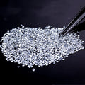 SICGEM White Melee Moissanite Gemstone Loose EF VVS Diamond Alternatives in Small Sizes 0.8mm 1.0mm 1.7mm 2.9mm