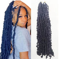 Wholesale Butterfly Locs Crochet Braid Hair Goddess Water Wave Pre Looped Locs Synthetic Braiding Hair