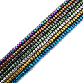 Hot Sale New Design Mix Colors Hematite Round Tube Loose Beads Size 2x3mm for Jewelry Making