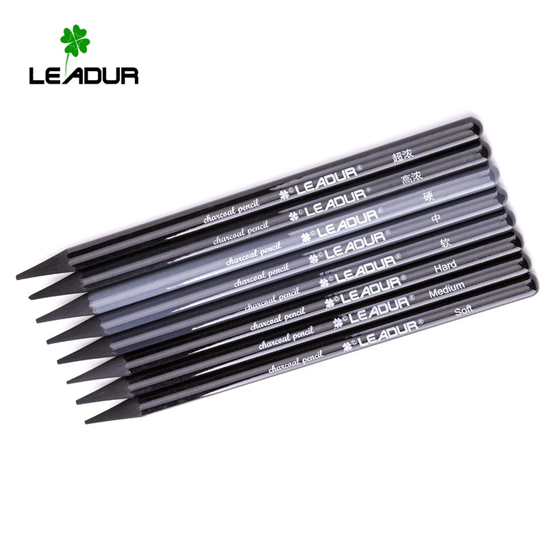LEADUR Student Freehand Graphite Pencil Woodless Best Quality Multi-Hardness 7.2mm Diameter 145mm Length