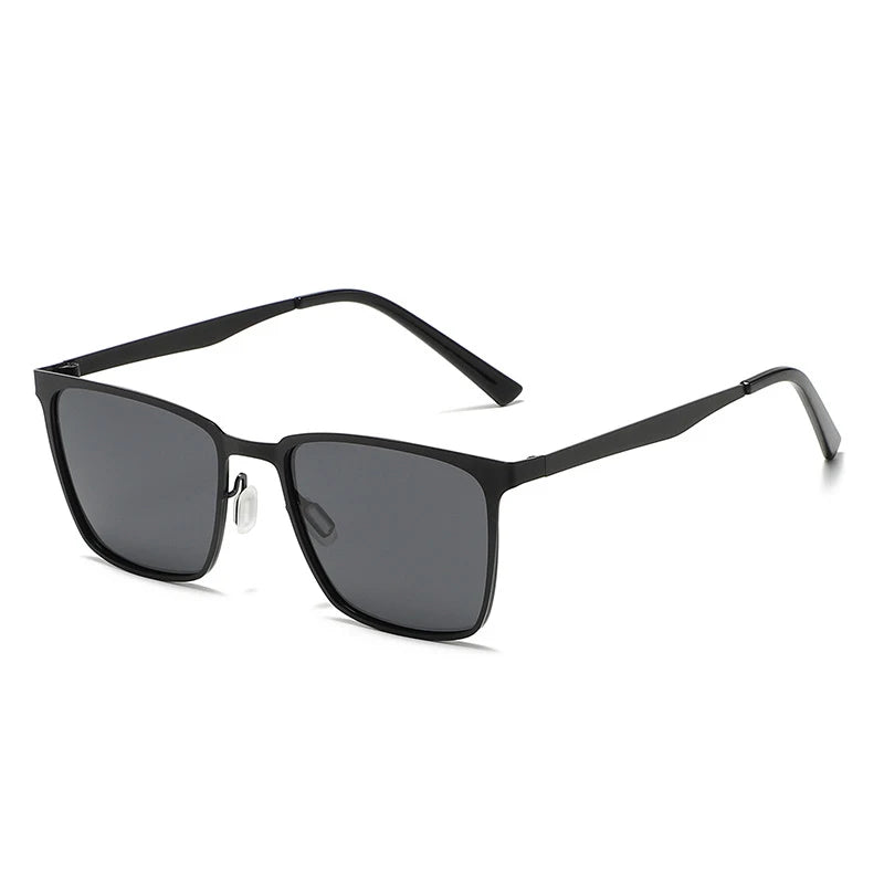 Retro Carbon Fiber Frame Brand Men's Sunglasses Men Polarized Lens Black Square Driving Eyewear Sun Glasses for Men MegaBDM