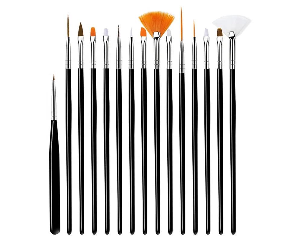 MRO Nail Art Pen Diamond Pen 15pcs Painting Nail Pen Kit
