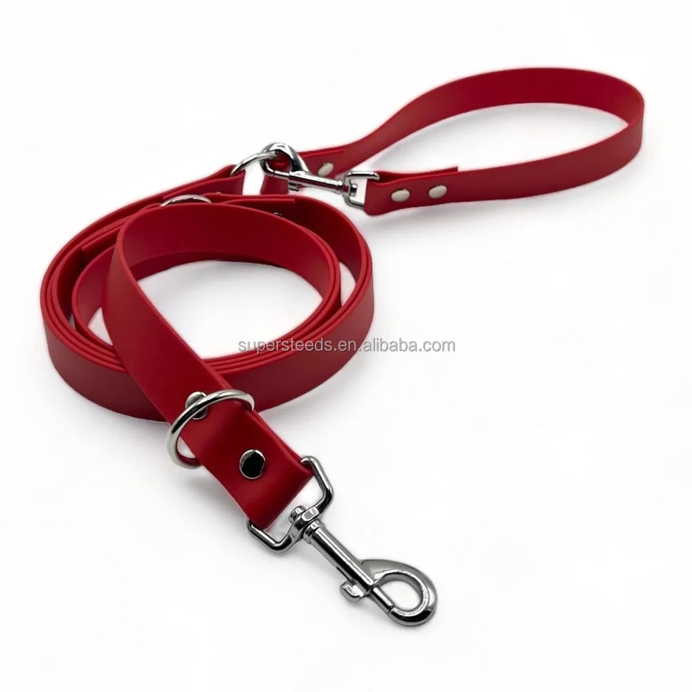 OEM Custom LOGO Wholesale Dog Leash Hands Free Pet Traction Rope  Adjustable PVC Coated Multi-functional Dogs Leads