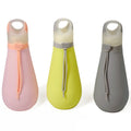 Reusable BPA Free Silicone Foldable Travel Water Bottle Leakproof Collapsible Water Bottles for Camping