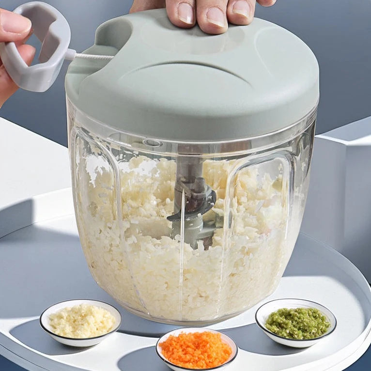 Top Seller Kitchen Vegetables Blender Garlic Cutter Mini Manual Food Meat Press Hand-pulled Meat Grinder Household Onion Grinder