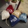 Custom Cotton Canvas Drawstring Bags Recyclable Custom Logo Printing Digital Print Laundry 8OZ 10OZ 12OZ with Draw String