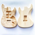 Unfinished Basswood Solid Body Guitar SSS ST Electric Guitar Body for Sale with Burl Top