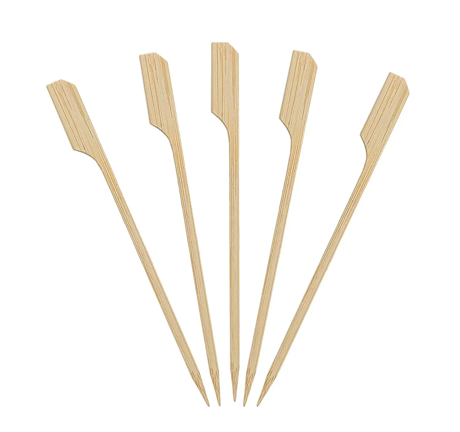 Bamboo Natural Sticks Grill Teppo Skewer Bamboo Paddle Skewer for Grilling