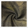 Hot Selling Black 100% Polyester Knitted Anti-static Shiny Gold Foil Shimmer Bullet Plain Fabric for Girls Garment