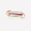 Gradient Color Ruby Red CZ Green Blue Black Women Jewelry Gold Plated Women Jewelry Band Ring Set