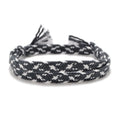 AWW002 Adjustable Diy Woven Braided Rope Bracelet Custom Unisex Friendship Gift Ethnic Geometric Handmade Chemical Fiber