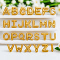 Hot Selling Stainless Steel Gold Bubble Letter Necklace Pendants DIY Name Jewelry Cute Balloon Initial Letter Charms Accessories