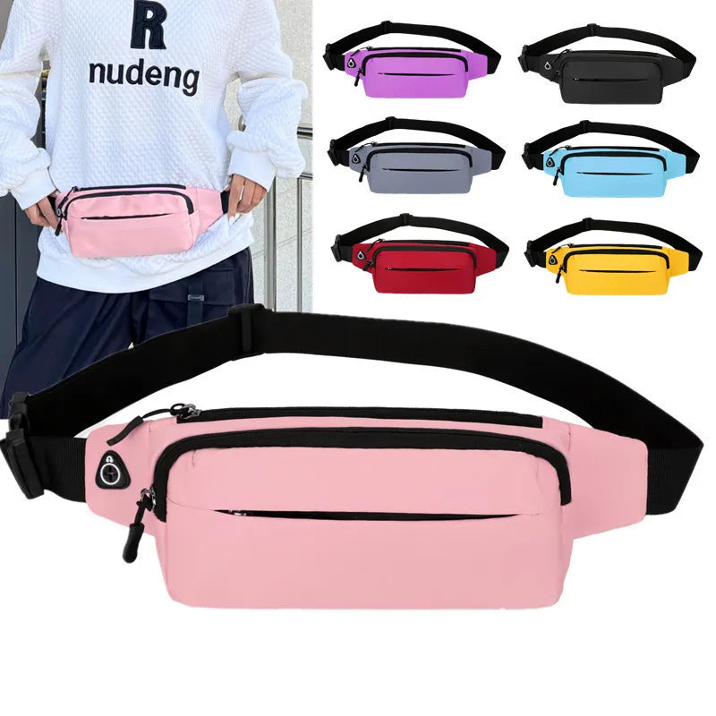 Custom Travel Fanny Pack for Hiking Cycling & Running Multi-Pocket Phone Belt Bag Waist Hip Bum Bag