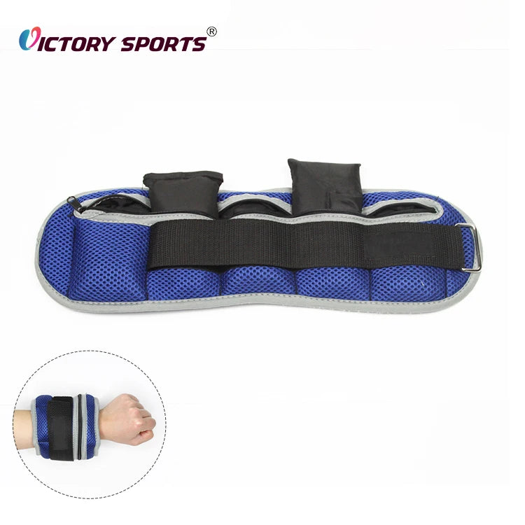 Fitness Waterproof Yoga Pilates Dance Weighted Wrist Adjustable Leg Wrist Ankle Weights Set