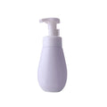 Customs logo 200ml High End White and clear Foaming Bottle with White Mousse Pump Oval Washing Foaming Bottle