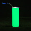 BestSub 20oz Wholesale Stainless Steel Vacuum Glow in the Dark Sublimation Straight Color Changing Tumbler Cup in Bulk