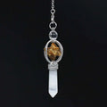 Hongzhuo Natural Stones Pendant Amulet Crystal Meditation Pendulum Picture jasper Reiki Energy for Men Women Jewelry Jewelry