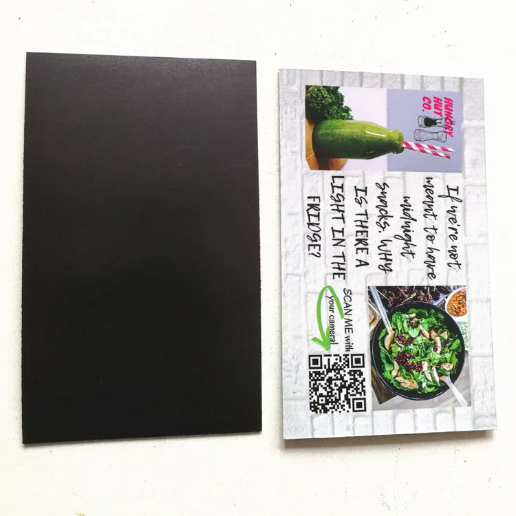 Card Paper Fridge Magnet Name Degradable Personalised Magnetic Business Reusable Anniversary Advertising Shape 90 X 54 MM