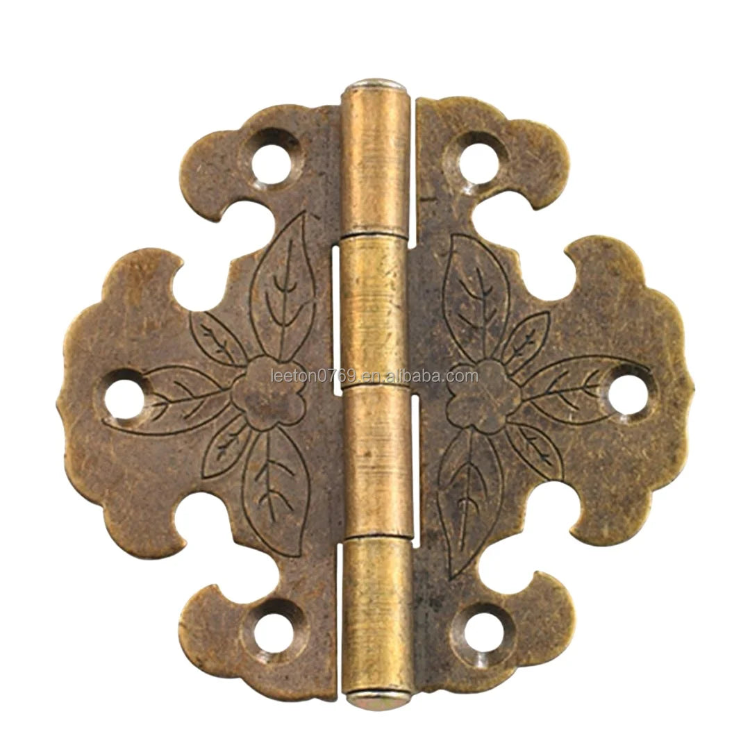 Factory Supply 66 X 63mm Antique Brass Heavy Larged Metal Butt Hinge