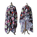Wholesale Custom Polyester Custom logo Waterproof Gown Hair Cutting Black Hairdressing Barber Apron Salon Cape