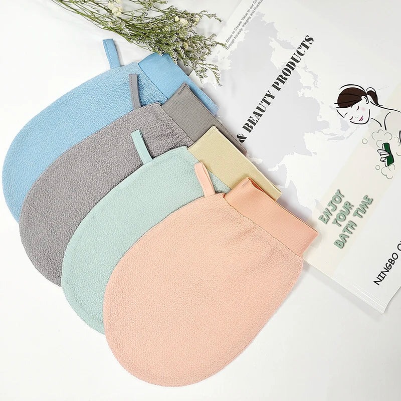 Exfoliating Viscose Kessa Hammam Gloves Mitten Remove Dead Skin Bath Products for Women Bath Body Scrub Mitt