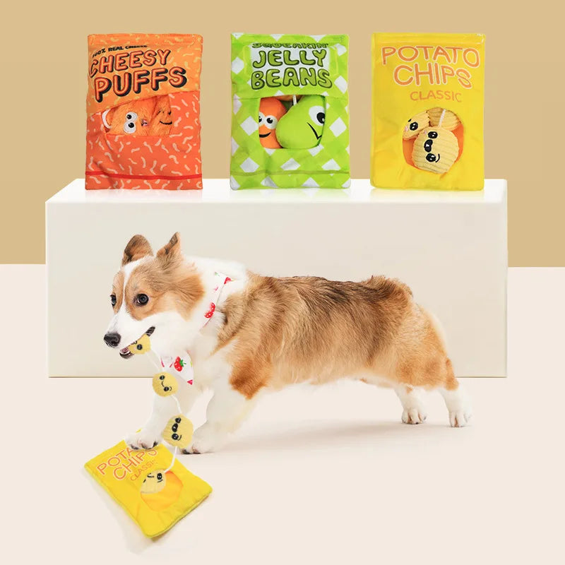 Dog Plush Toy Slow Food Dog Toy Pet Products Interactive Dog Chew Toy