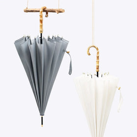 Customized Printing 16 Ribs Shenzhen Fancy Nice Custom Bamboo Umbrella
