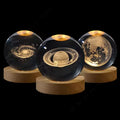 Custom K9 Galaxy Crystal Ball Night Lamp Laser Engraved Christmas Valentine's Day New Year Decor Gift for Crystal Crafts