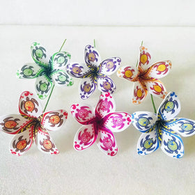 New Turtle Hibiscus Single Hair Foam Flower Hair Accessories Artificial Island Tiara Frangipani Hibiscus Tiara Accessories