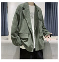 Luxury Men's Corduroy Jacket Fashion Winter Suit in Plus Size 100% Cotton Casual and Loose Fit