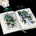 20 Sheets/pack Dark Style Large Size Flower Sticker Pack Dark Night Bloom Collection 6 Options