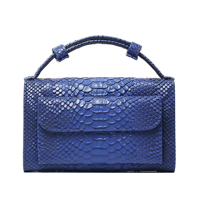 2023 Fashion Serpentine Underarm Bag Small Handbags Shoulder Mini Hand Bags Leather Purse Women