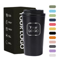 500ml Double Wall Powder Coating Insulated Stainless Steel Tumbler Coffee Mugs in Five Colors Leakproof for Water Usage