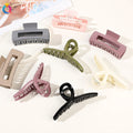 QIYUE Large Size 11CM Korean Square Hair Clamp Matte Frosted for Sharp Hair Claw Clip Women's Hair Accessories Made of Plastic