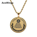 SN181 Man Fashion  Pendant Fashion Crystal Stainless Steel Necklace Hip Hop Rock Jewelry