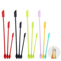Heat Resistant 3 Pcs Set Long Handle Mini Silicone Scraper Spatula for Cosmetic&Jam Multi-function Spatula Kitchen Utensils