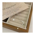 Ball Link Chain 925 Sterling Silver Texture Moon Shape Pendant Necklaces for Women Christmas Gifts Jewelry