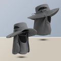 New Design Sun UV protection Custom Summer Full Face and Neck Cover Fisherman Bucket Hats for Men