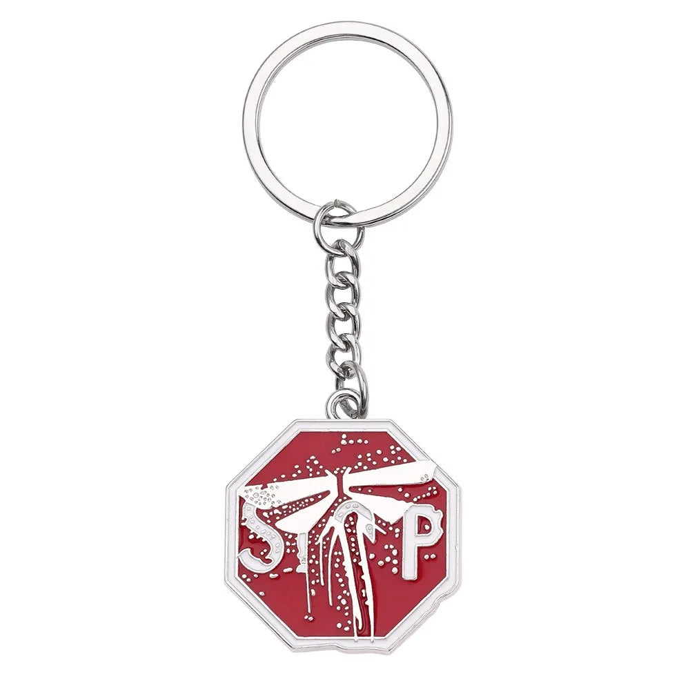 Custom Logo the Last of Us 2 Keychain & Car Pendant Zinc Alloy Metal with Digital Printing