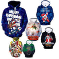 EVERTOP Custom Print Oversized 3D Christmas Polyester Hoodie for Men Hooded for Spring Streetwear OEM All-Hoddie Sublimation