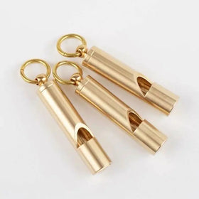Custom Brass Whistle Key Chains Best Premium Emergency Whistle Outdoor Survival Self Defend Other KeyChain Carry It Anywhere Edc