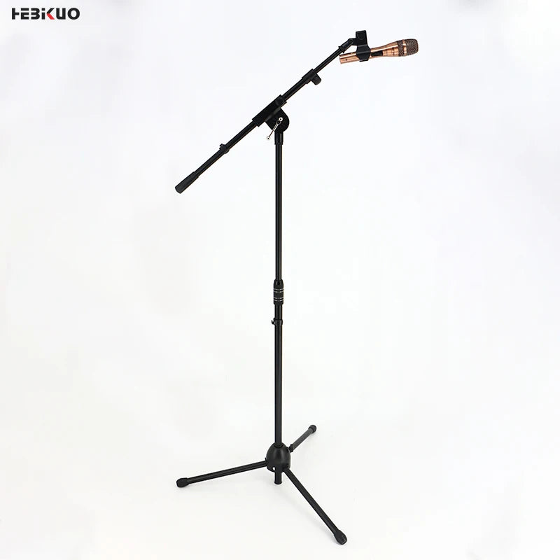 HEBIKUO M-750 Stable Height Adjustable Mic Stand Solid Structure Firm Frame Microphone Stand