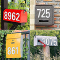 Waterproof Vinyl Self-Adhesive Reflective Mailbox Numbers and Letters Stickers Decals for Signs Door Cars